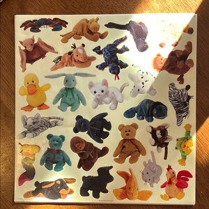 Beanie Baby Sticker Sheets 1, 2, 3, 5